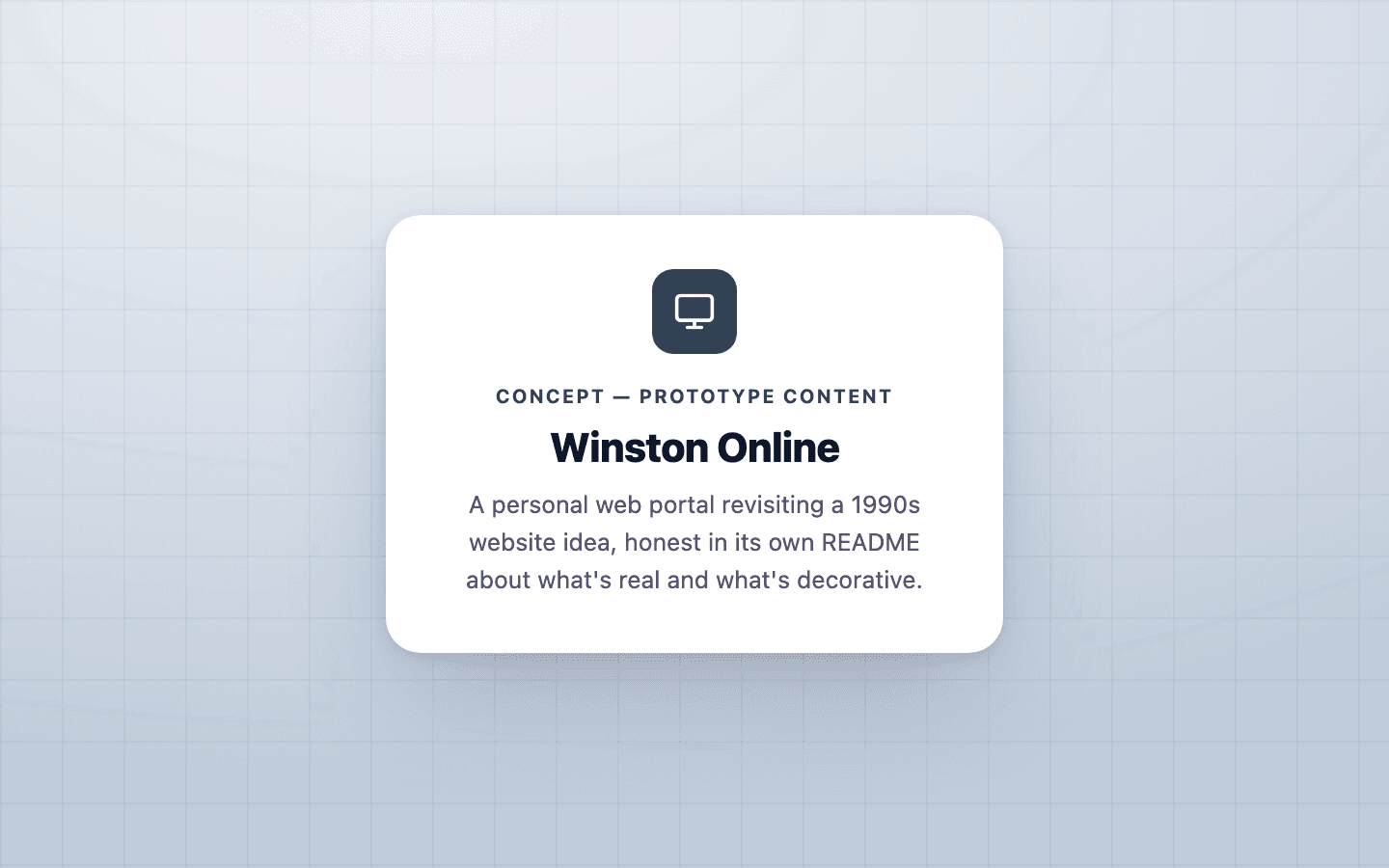 Winston Online — concept, prototype content
